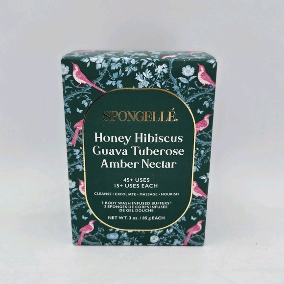 Spongelle Other - 3 x Spongelle Body Wash Infused Buffer Honey Hibiscus Guava Amber Fall 2025 New